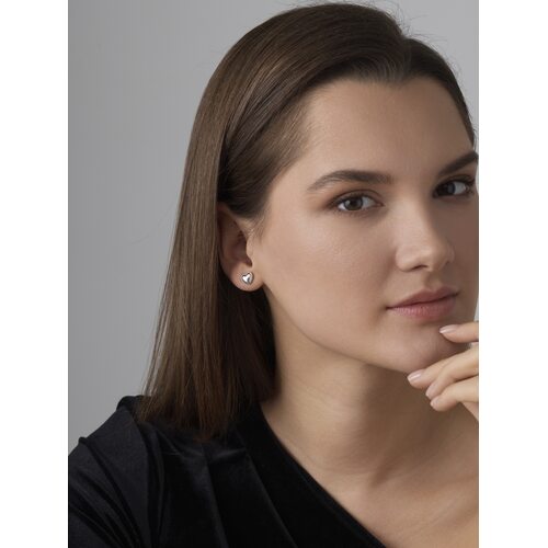 Серьги "Сердца" из серебра 925 пробы