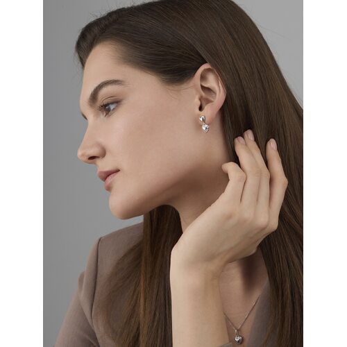 Серьги "Сердца" из серебра 925 пробы