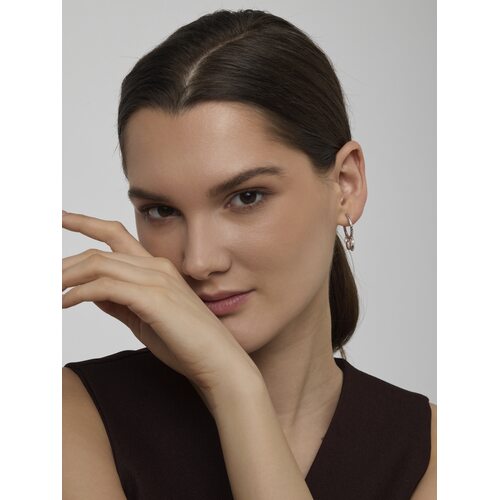 Серьги с жемчугом из серебра 925 пробы