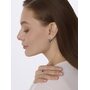 Серьги с сапфирамии и фианитами из серебра 925 пробы арт. 02-5183/000С-00