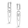 Серьги с фианитами из серебра 925 пробы арт. 02-5606/00КЦ-00