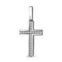 Декоративный крест с бриллиантами из серебра 925 пробы