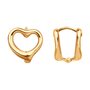 Серьги "Сердца" из золота 585 пробы