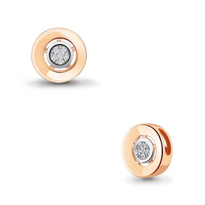 Подвеска с бриллиантами из серебра 925 пробы с позолотой