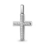 Декоративный крест с бриллиантами из серебра 925 пробы арт. 020152.5