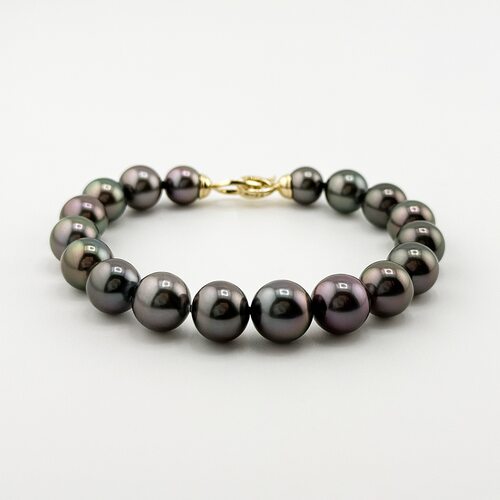 Браслет с бриллиантами и жемчугом и золота 585 пробы