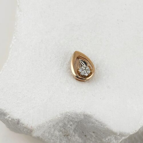 Подвеска с бриллиантами из золота 585 пробы