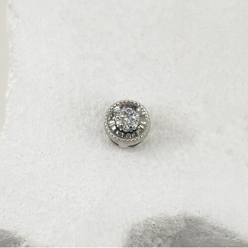 Подвеска с бриллиантами из белого золота 585 пробы