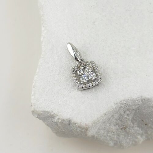 Подвеска с бриллиантами из золота 585 пробы