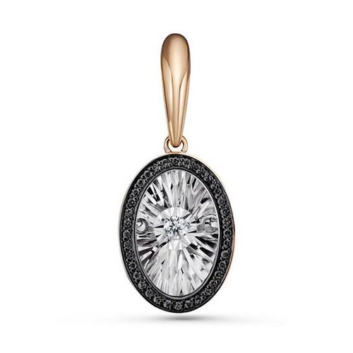 Подвеска с бриллиантами из золота 585 пробы