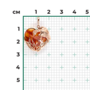 Подвеска с янтарем из золота 585 пробы арт. 03-2902-00-271-1110-46