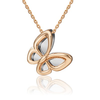 Подвеска "Бабочка" из золота 585 пробы