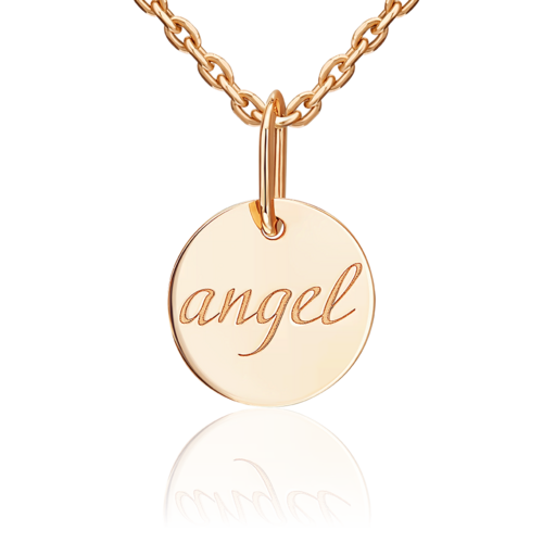 Подвеска "Ангел" из золота 585 пробы