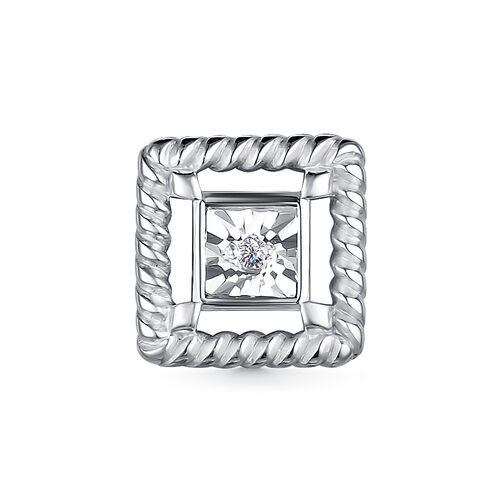 Подвеска с бриллиантом из серебра 925 пробы арт. 03-3969/000Б-00