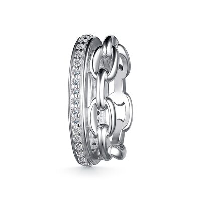 Подвеска с фианитами из серебра 925 пробы