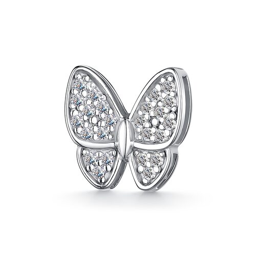 Подвеска "Бабочка" с фианитами из серебра 925 пробы