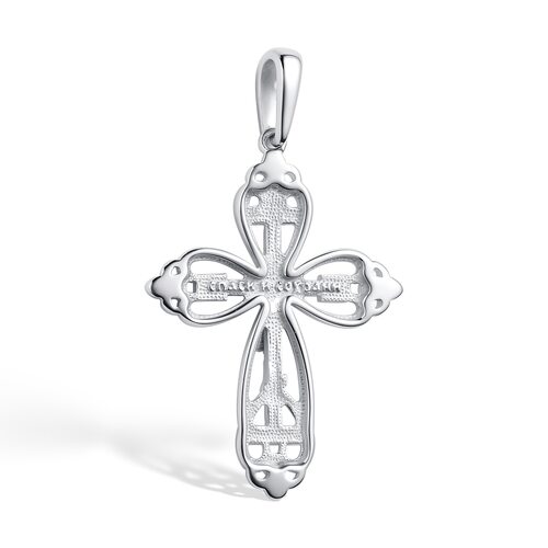 Подвеска с бриллиантом и золотой вставкой из серебра 925 пробы