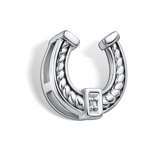 Подвеска с бриллиантом из серебра 925 пробы