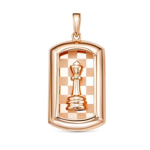 Подвеска "Шахматы" из золота 585 пробы
