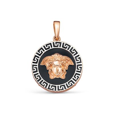 Подвеска с ониксом из золота 585 пробы