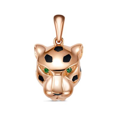 Подвеска с фианитами из золота 585 пробы