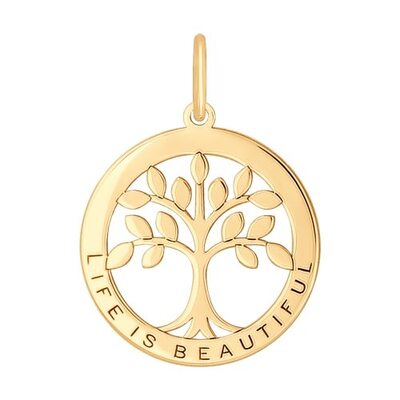 Подвеска из золота 585 пробы