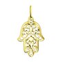 Подвеска "Хамса" из желтого золота 585 пробы