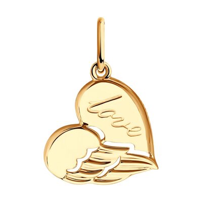 Подвеска "Love" из золота 585 пробы