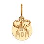 Подвеска "Best MOM" из золота 585 пробы