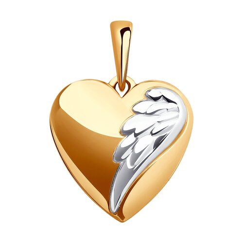 Подвеска "Сердце" из золота 585 пробы