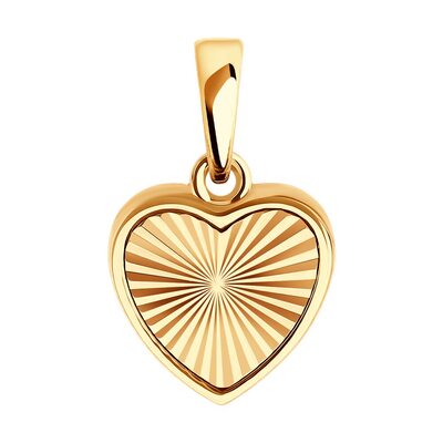 Подвеска "Сердце" из золота 585 пробы