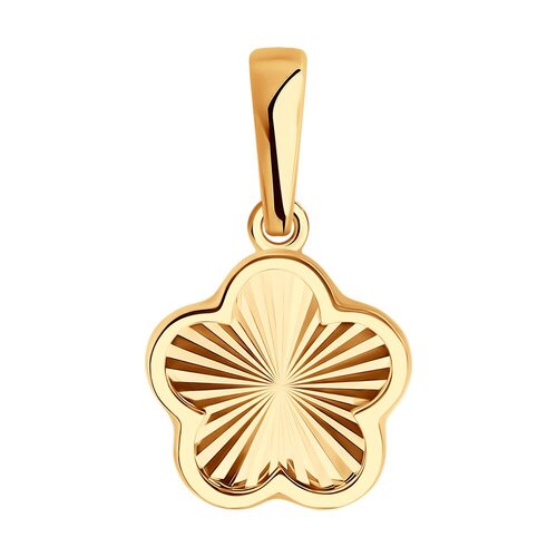 Подвеска "Цветок" из золота 585 пробы
