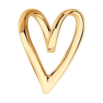 Подвеска "Сердце" из золота 585 пробы