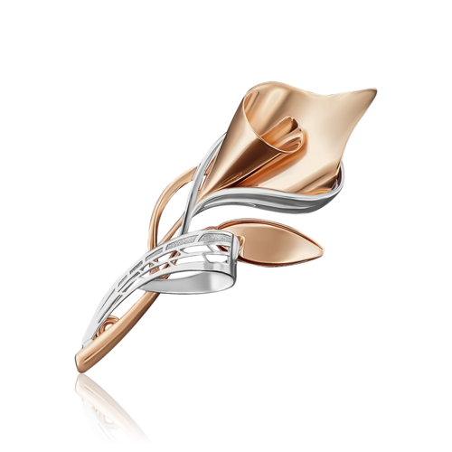 Брошь из золота 585 пробы