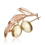 Брошь "Оливки" из золота 585 пробы арт. 04-0189-00-000-1113-42