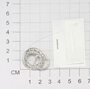Брошь с фианитами из серебра 925 пробы арт. 04-3601/00КЦ-00