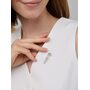 Брошь с фианитами из серебра 925 пробы арт. 04-3602/00КЦ-00