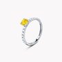 Кольцо с сапфиром и бриллиантами из золота 585 пробы арт. 049-11150w