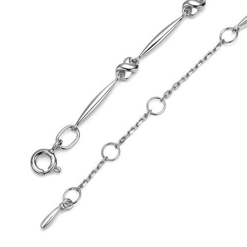 Браслет с фианитами из серебра 925 пробы