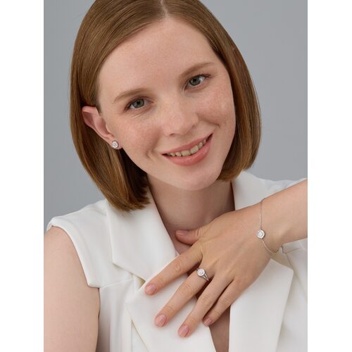 Браслет с бриллиантом из серебра 925 пробы