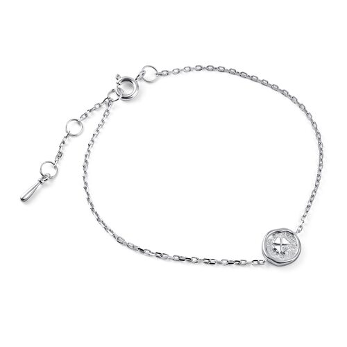 Браслет с бриллиантом из серебра 925 пробы