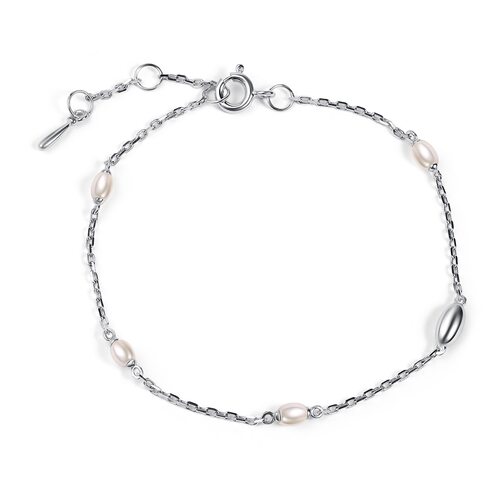Браслет с жемчугом из серебра 925 пробы арт. 05-5031/0ЖСВ-00