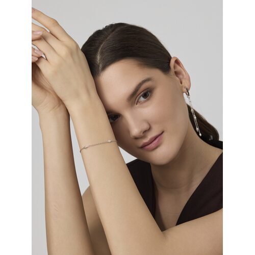 Браслет с жемчугом из серебра 925 пробы