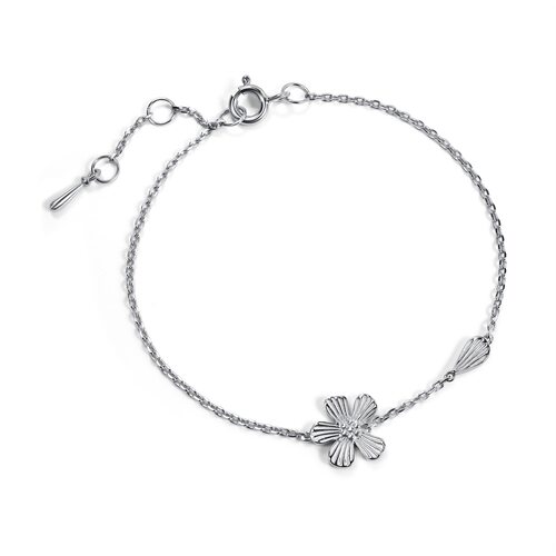 Браслет "Цветок" из серебра 925 пробы