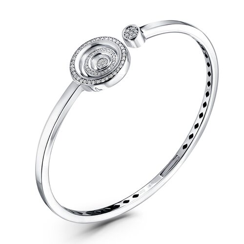 Браслет с бриллиантами из белого золота 585 пробы