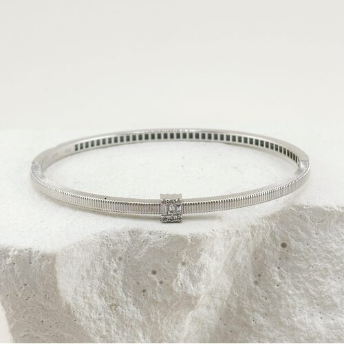 Браслет с бриллиантами из белого золота 585 пробы