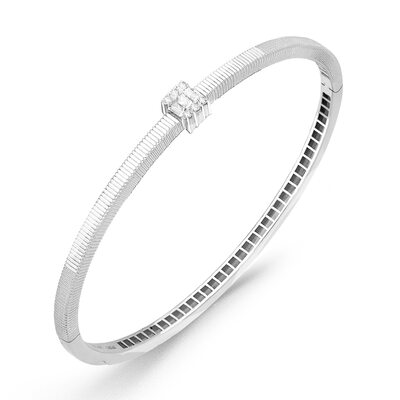 Браслет с бриллиантами из белого золота 585 пробы