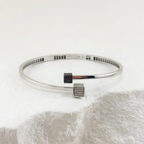 Браслет с бриллиантами из белого золота 585 пробы