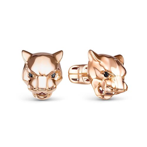 Серьги "Пантеры" с фианитами из золота 585 пробы