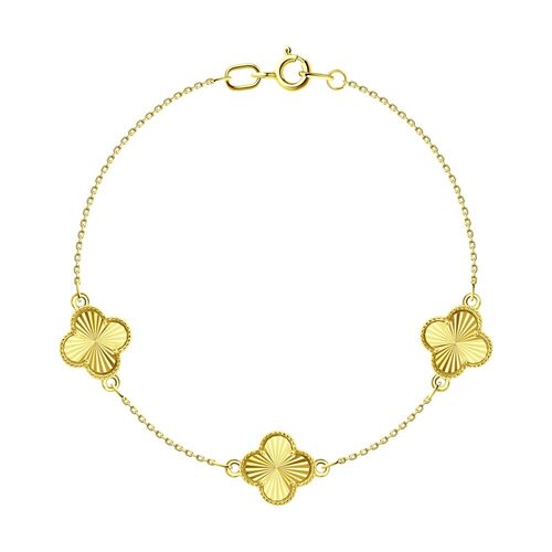 Браслет "Клевера" из золота 585 пробы